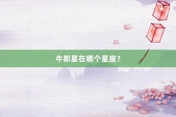 牛郎星在哪个星座？